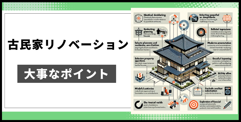 古民家リノベーションをする際の大事なポイント